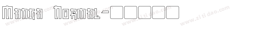 Manga Normal字体转换